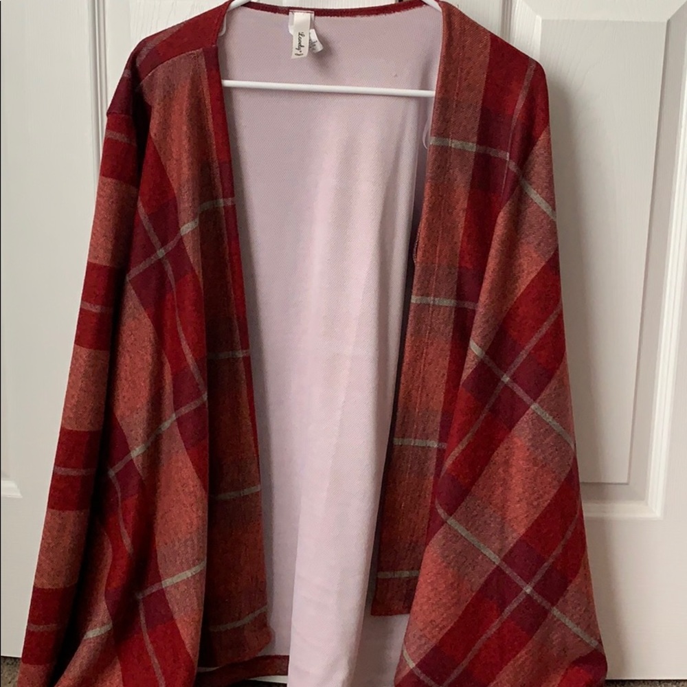 Plaid cardigan